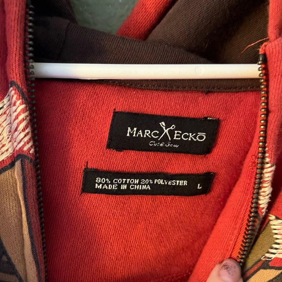 MARC ECHO y2k zip up hoodie - Picture 4 of 6